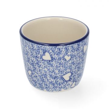 Mug Tumbler 220 ml - White Hearts