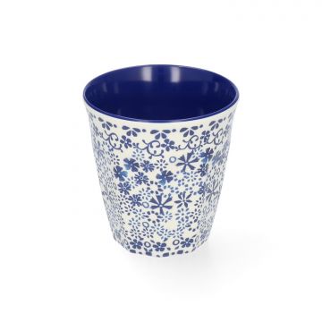 Melamine Cup Indigo Lace