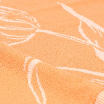 Kitchen Towel Tulips Orange GOTS
